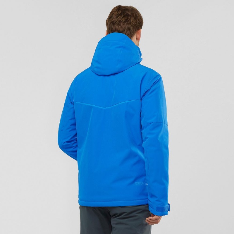 Pánské Lyžařské Bundy Salomon Blast Jacket M Blankyt | 79864-XAJT