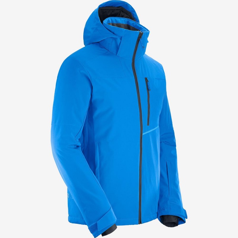 Pánské Lyžařské Bundy Salomon Blast Jacket M Blankyt | 79864-XAJT