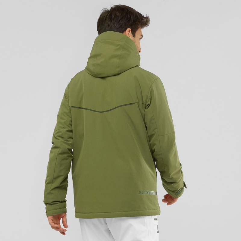 Pánské Lyžařské Bundy Salomon Blast Jacket M Zelene | 80473-LMKV