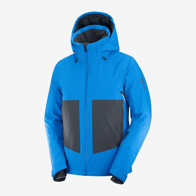 Pánské Lyžařské Bundy Salomon Epic Jacket M Blankyt | 74186-GULY