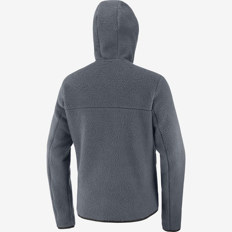 Pánské Lyžařské Bundy Salomon Essential Warm Teddy Gray | 79402-IZAP