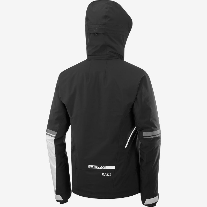 Pánské Lyžařské Bundy Salomon Race Jacket M Černé | 04965-TRUB