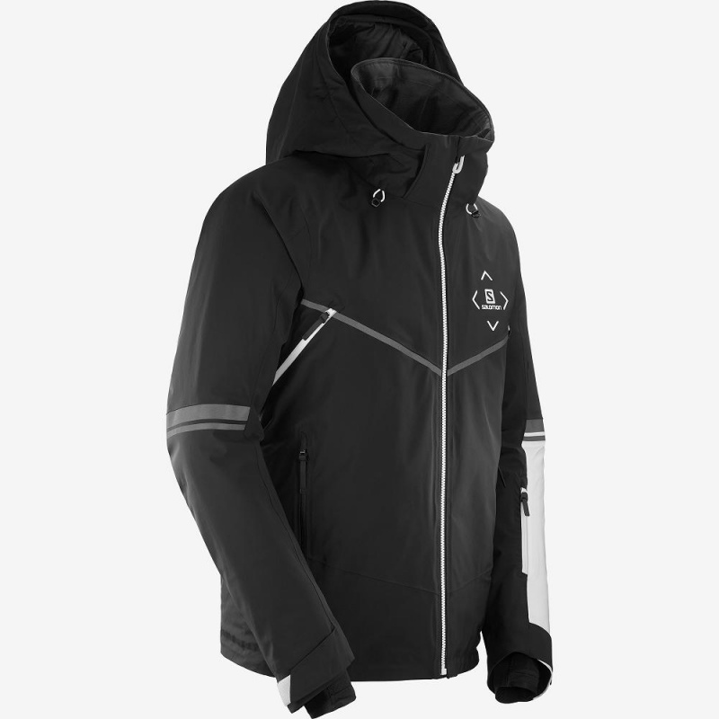 Pánské Lyžařské Bundy Salomon Race Jacket M Černé | 04965-TRUB