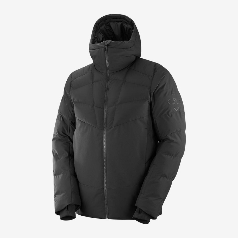 Pánské Lyžařské Bundy Salomon Snowshelter Jacket M Černé | 85063-DYET