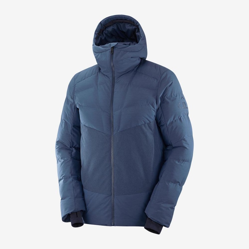 Pánské Lyžařské Bundy Salomon Snowshelter Jacket M Tmavě Blankyt | 38971-NEWS