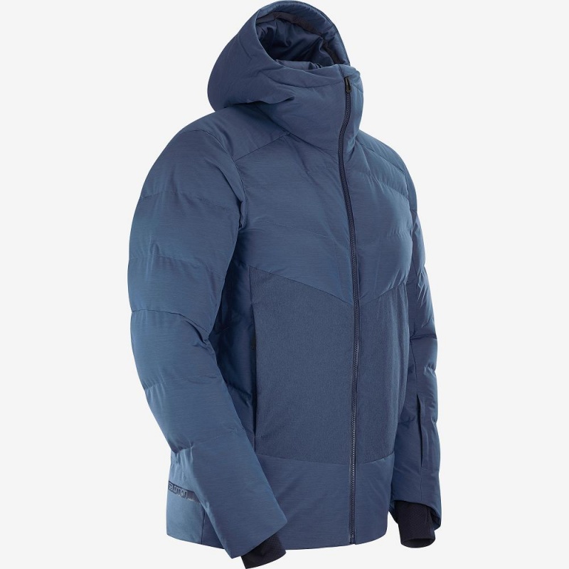 Pánské Lyžařské Bundy Salomon Snowshelter Jacket M Tmavě Blankyt | 38971-NEWS