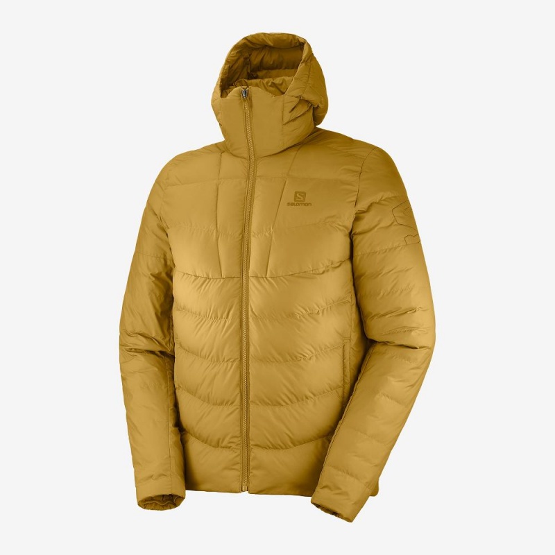 Pánské Mikina s Kapucí Salomon Essential Xwarm Insulated Žluté | 59106-DUOC