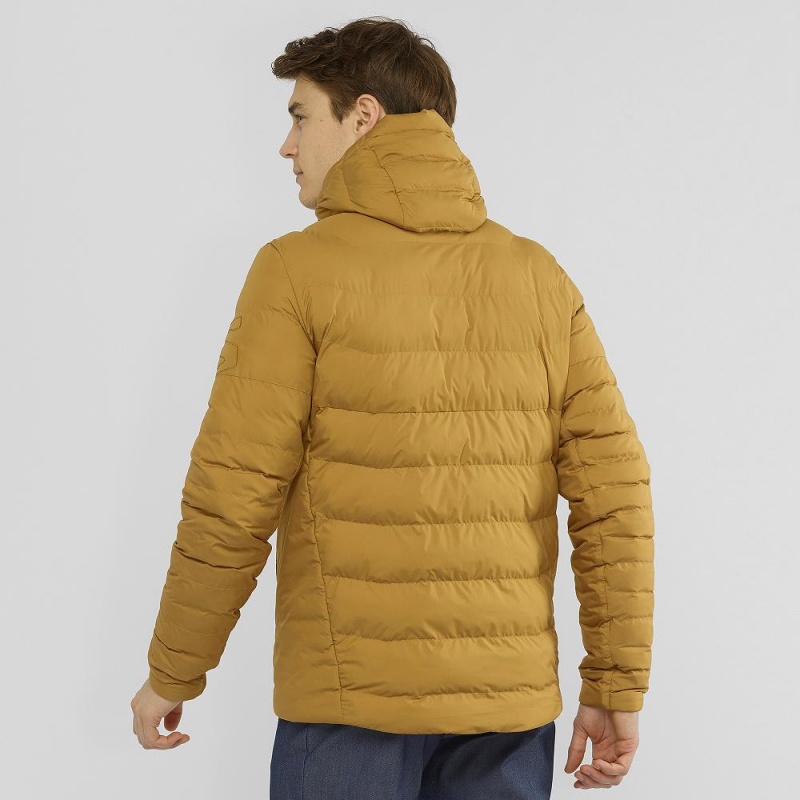 Pánské Mikina s Kapucí Salomon Essential Xwarm Insulated Žluté | 59106-DUOC