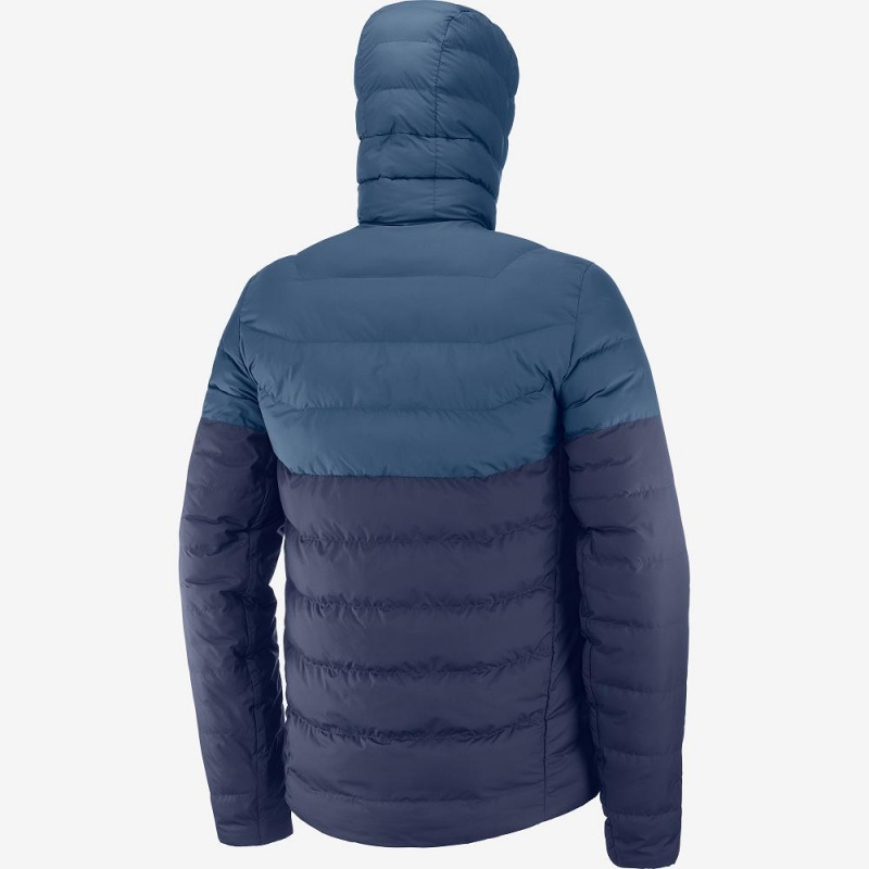 Pánské Mikina s Kapucí Salomon Essential Xwarm Insulated Tmavě Blankyt | 68405-PSTZ