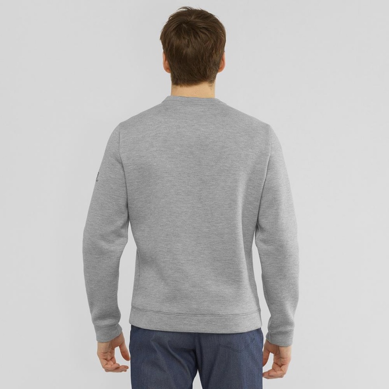 Pánské Pulovr Salomon Essential Warm Gray | 83725-VBFY