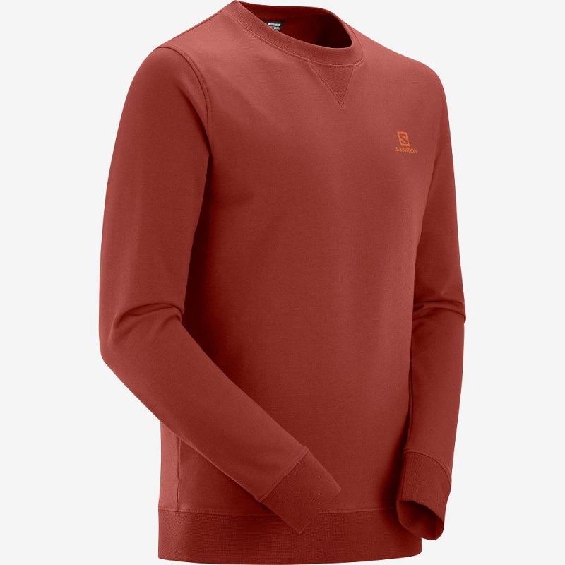 Pánské Pulovr Salomon Shift Crewneck M Červené | 94287-SCHO