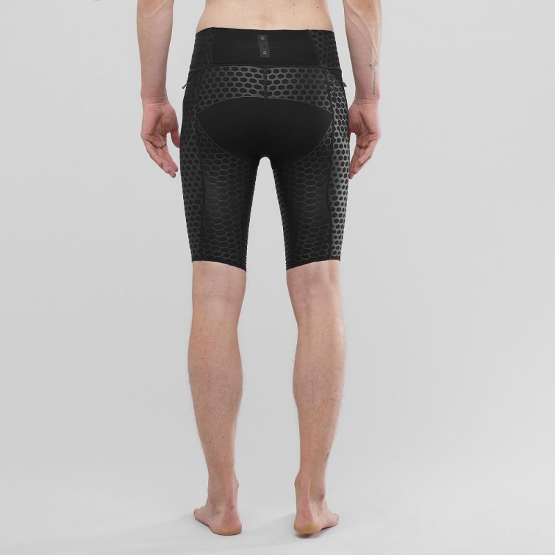 Pánské Punčochové Kalhoty Salomon S Lab Exo Half Tight M Černé | 34062-THQY