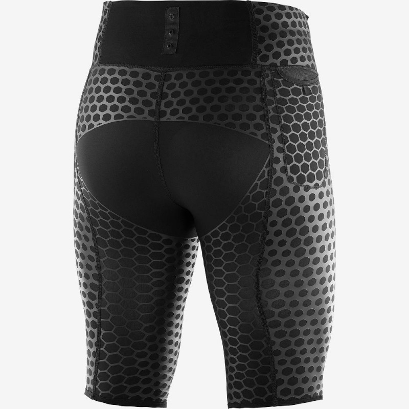 Pánské Punčochové Kalhoty Salomon S Lab Exo Half Tight M Černé | 34062-THQY