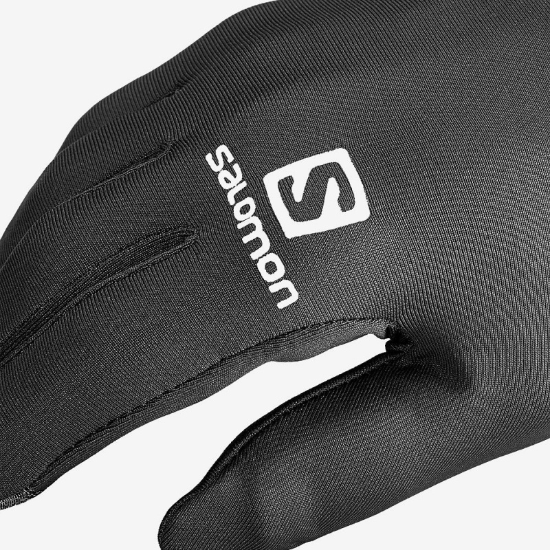 Pánské Rukavice Salomon Agile Warm Glove U Černé | 29670-XKCN