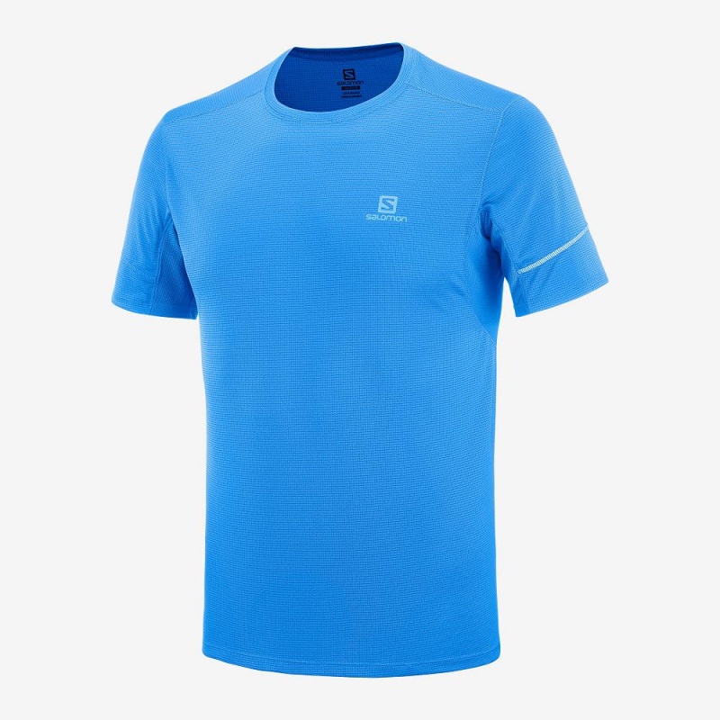 Pánské Topy Salomon Agile Ss Tee M Blankyt | 46175-SRNA