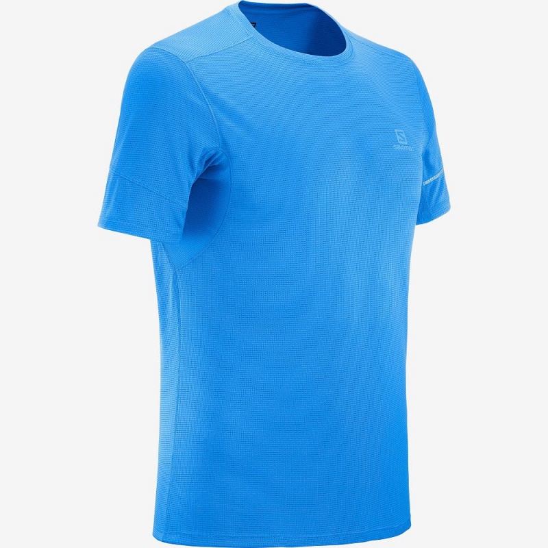 Pánské Topy Salomon Agile Ss Tee M Blankyt | 46175-SRNA