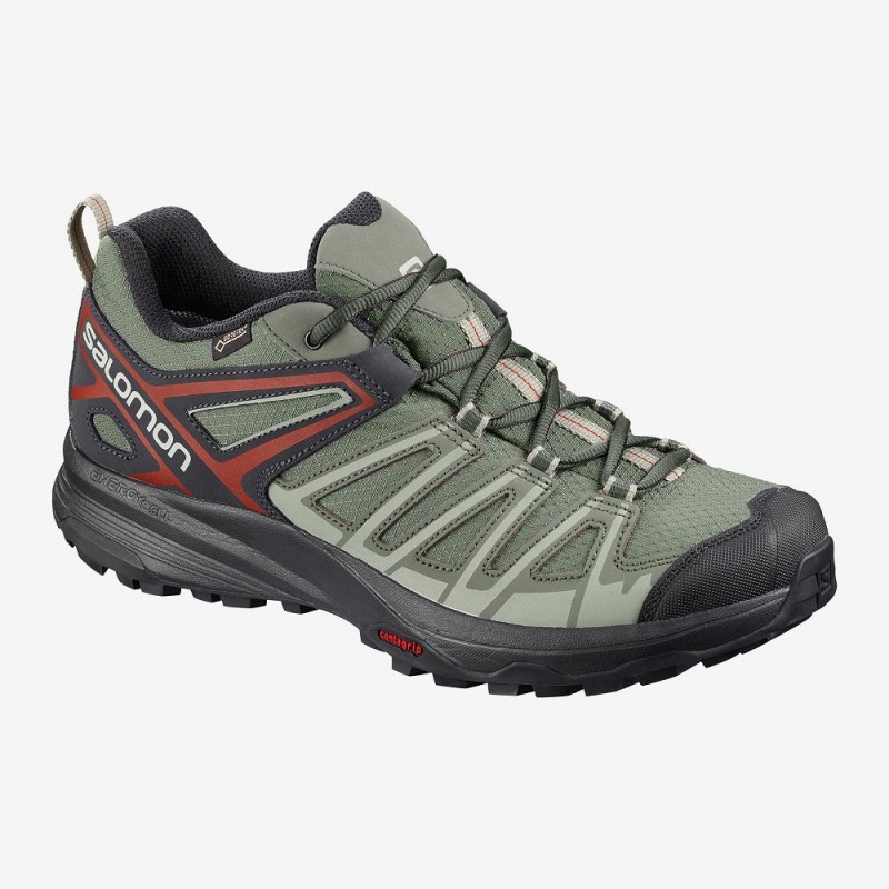 Pánské Trekking Salomon X Crest Gore-Tex Zelene | 41938-EQFA